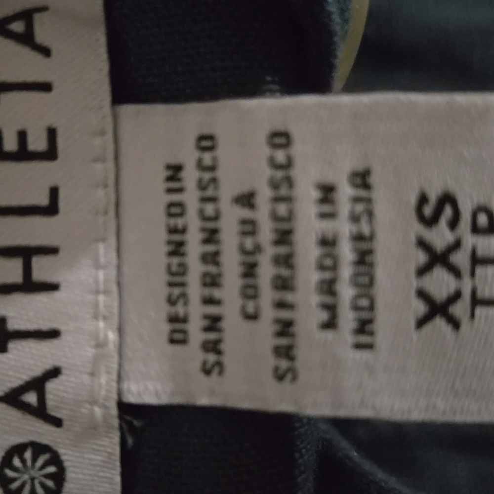 ATHLETA RETREAT LINEN TOP LONG SLEEVE BUTTON DOWN EDEN BLUE XXS VACATION RESORT - Picture 8 of 10